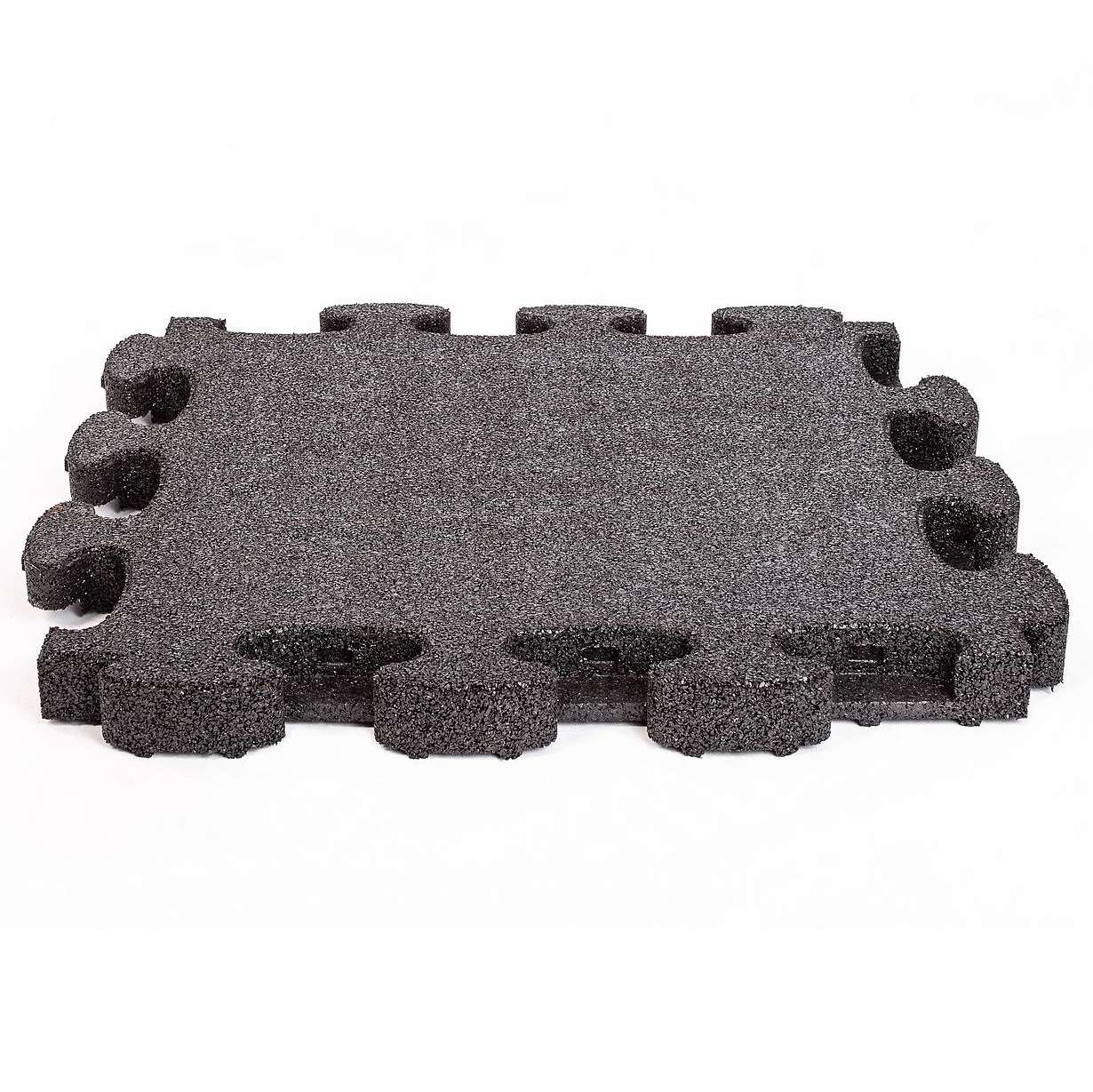 Gum-tech Fallschutzplatte "Puzzle mat 3D", Schwarz, 6 cm von Gum-Tech