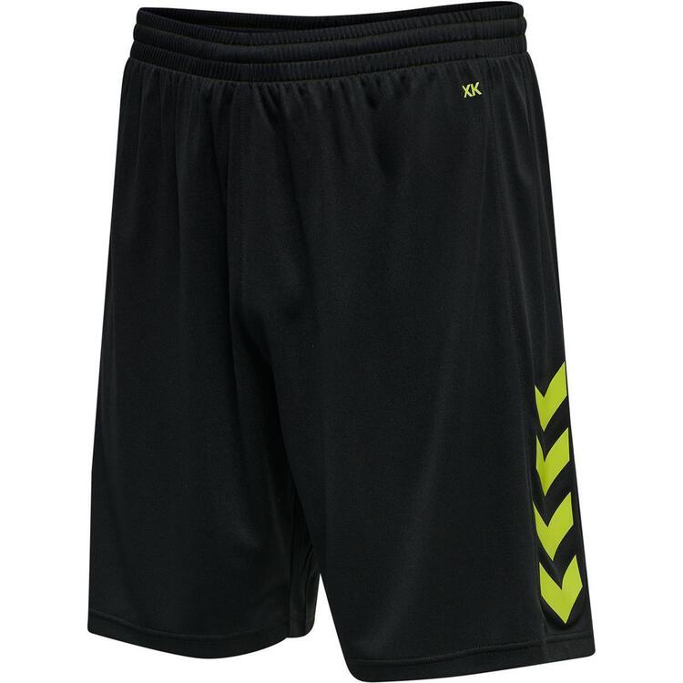 HUMMEL hmlCORE XK POLY SHORTS 211466-2096 BLACK/LIME POPSICLE - Gr. S