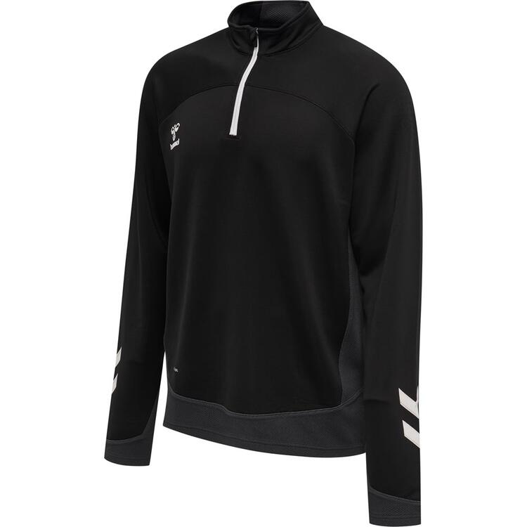 HUMMEL hmlLEAD HALF ZIP 207403 BLACK Gr. L