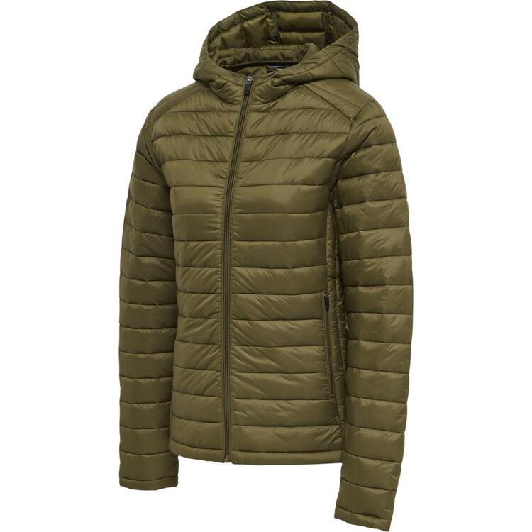 HUMMEL hmlRED QUILTED HOOD JACKET WOMAN 215217-6086 DARK OLIVE -...