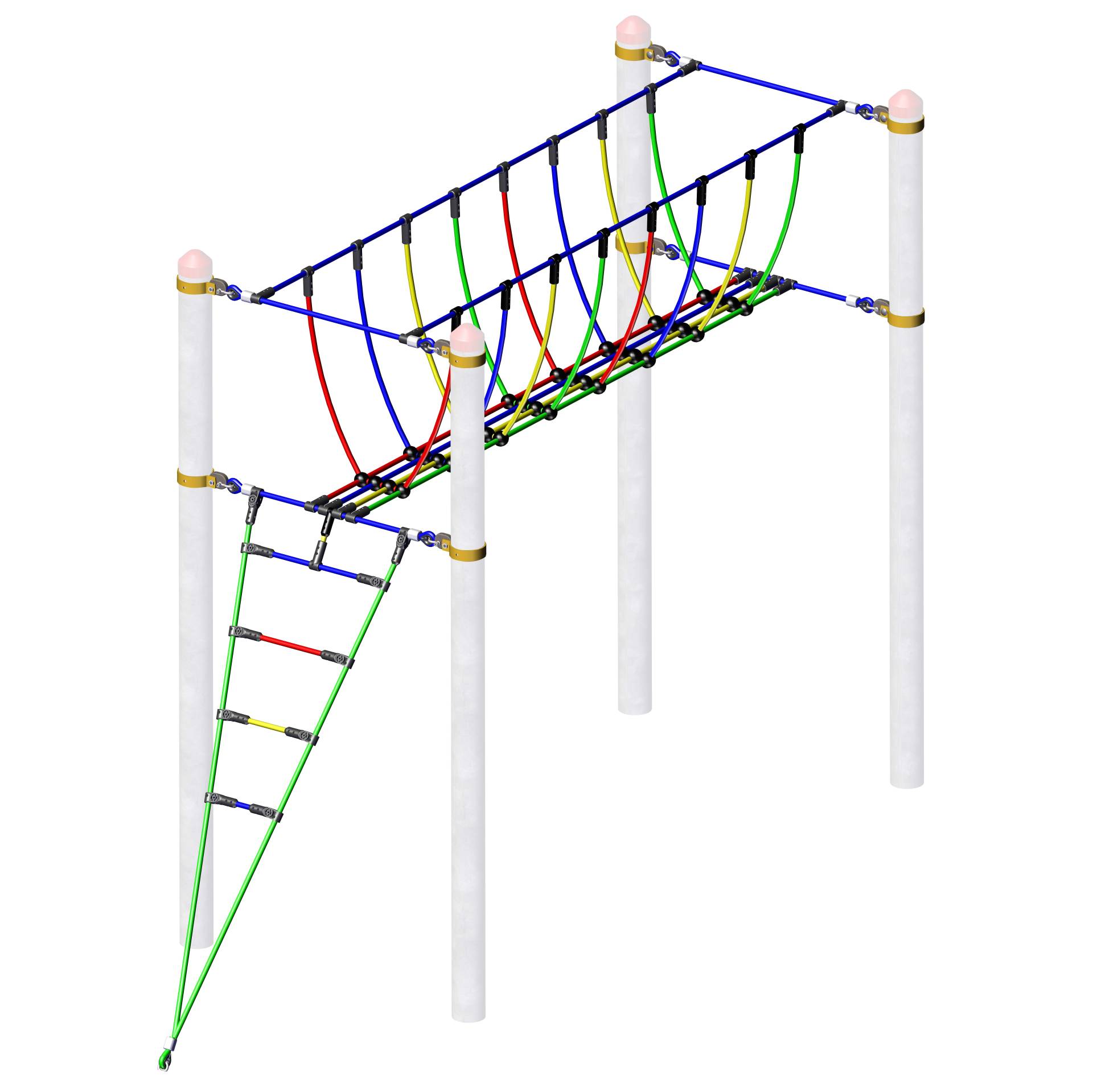 Huck Seiltechnik Vario-Kletterpark Einzelelement "Seilbrücke" von Huck Seiltechnik