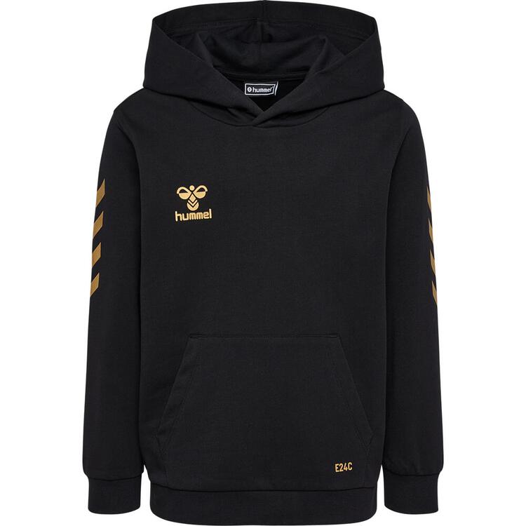 Hummel E24C COTTON HOODIE 226328 BLACK/GOLD - Gr. L