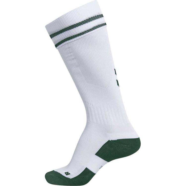 Hummel ELEMENT FOOTBALL SOCK WHITE/EVERGREEN 204046-9004 Gr. 39/42