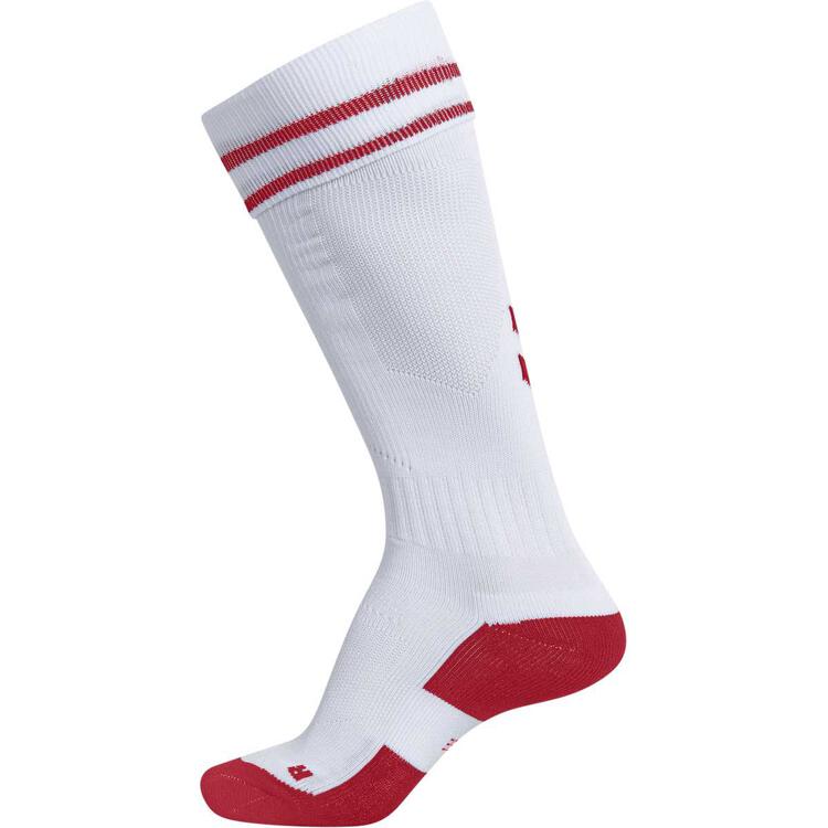 Hummel ELEMENT FOOTBALL SOCK WHITE/TRUE RED 204046-9402 Gr. 31/34