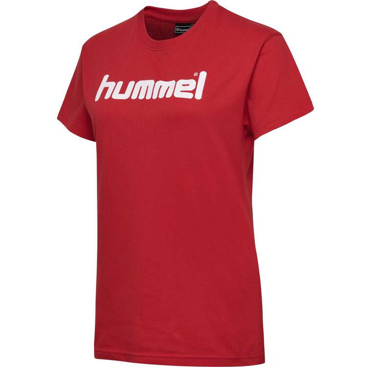 Hummel HMLGO COTTON LOGO T-SHIRT WOMAN S/S TRUE RED 203518-3062 Gr. S