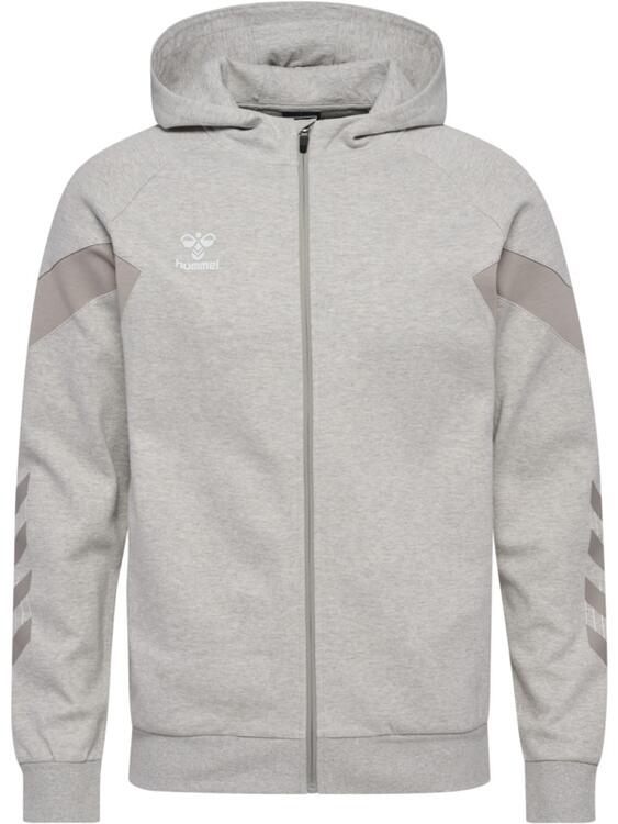 Hummel travel Zip Hoodie 220303 LIGHT GREY MELANGE - Gr. XL