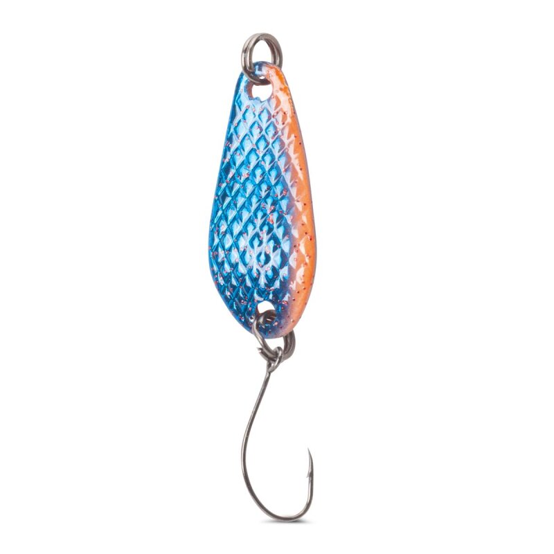 IRON TROUT Deep Spoon 4g Metallic Blue Red IRON TROUT Deep Spoon 4g Metallic Blue Red
