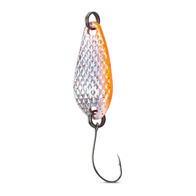 IRON TROUT Deep Spoon 4g Metallic Silver Red IRON TROUT Deep Spoon 4g Metallic Silver Red