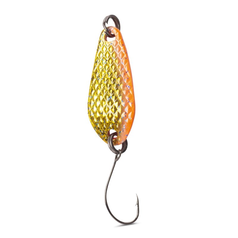 IRON TROUT Deep Spoon 4g Metallic Yellow Red IRON TROUT Deep Spoon 4g Metallic Yellow Red