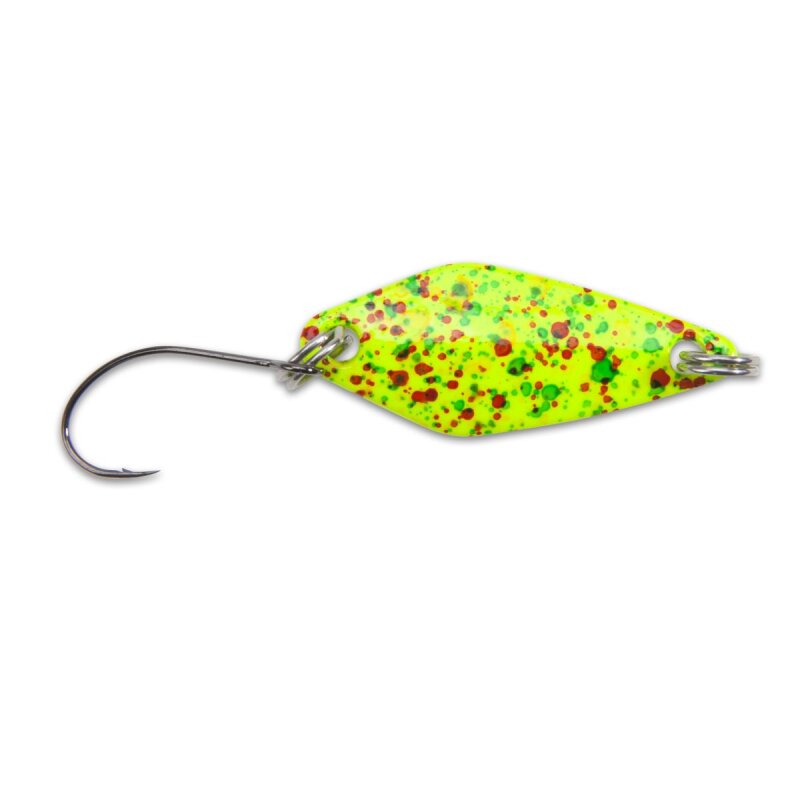 IRON TROUT Spotted Spoon 3g Chartreuse Spotted IRON TROUT Spotted Spoon 3g Chartreuse Spotted