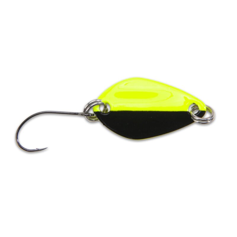 IRON TROUT Wide Spoon 2g Yellow Black