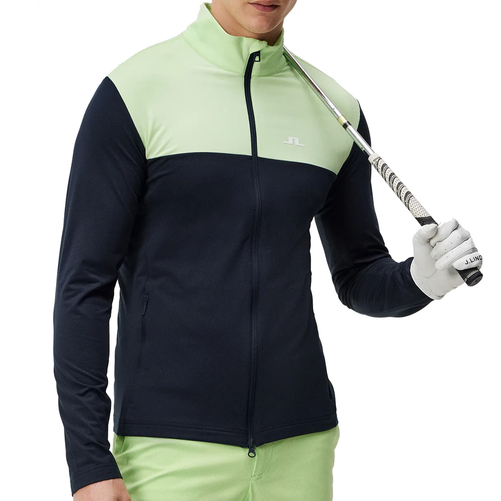 'J.Lindeberg Golf Banks Jacke Herren navy/grÃ¼n' von J.LINDEBERG