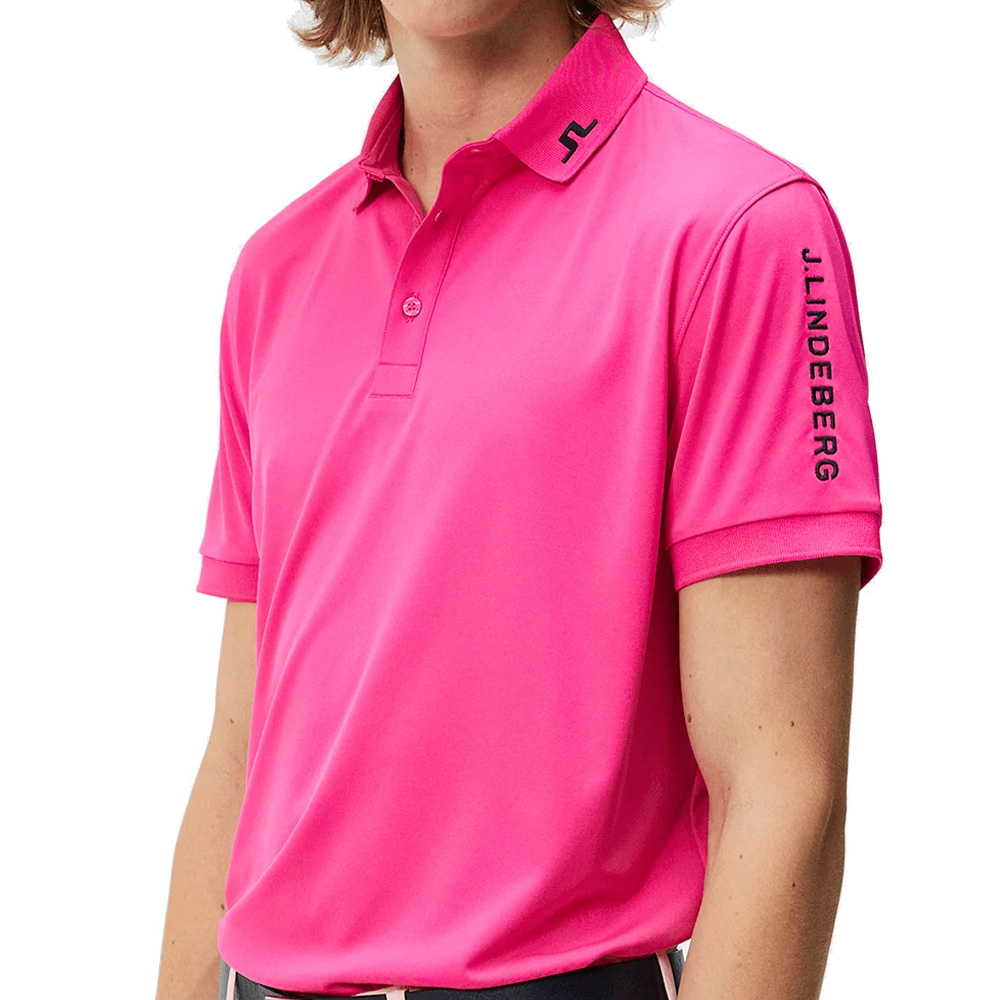 'J.Lindeberg Golf Tour Tech Herrenpolo reg Fit pink' 'J.Lindeberg Golf Tour Tech Herrenpolo reg Fit pink' von J.LINDEBERG