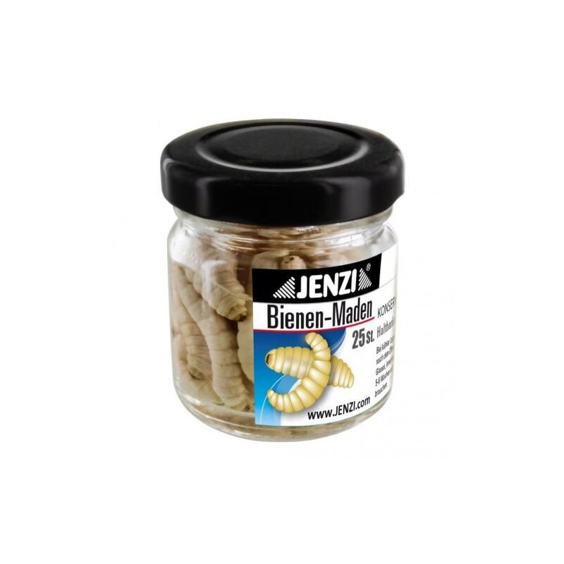 JENZI Bienenmaden im Konservenglas Weiß 25Stk. JENZI Bienenmaden im Konservenglas Weiß 25Stk.