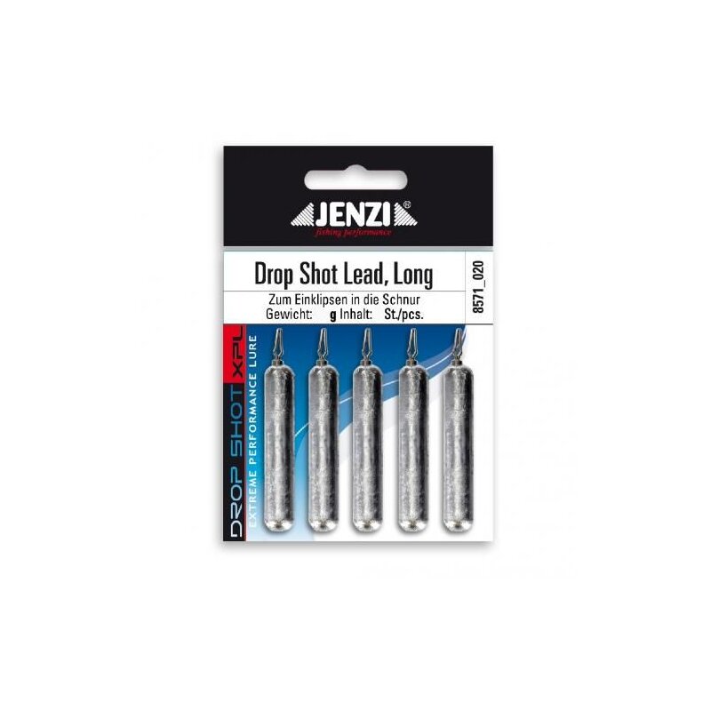 JENZI Drop-Shot-Blei Long 10g 7Stk. JENZI Drop-Shot-Blei Long 10g 7Stk.