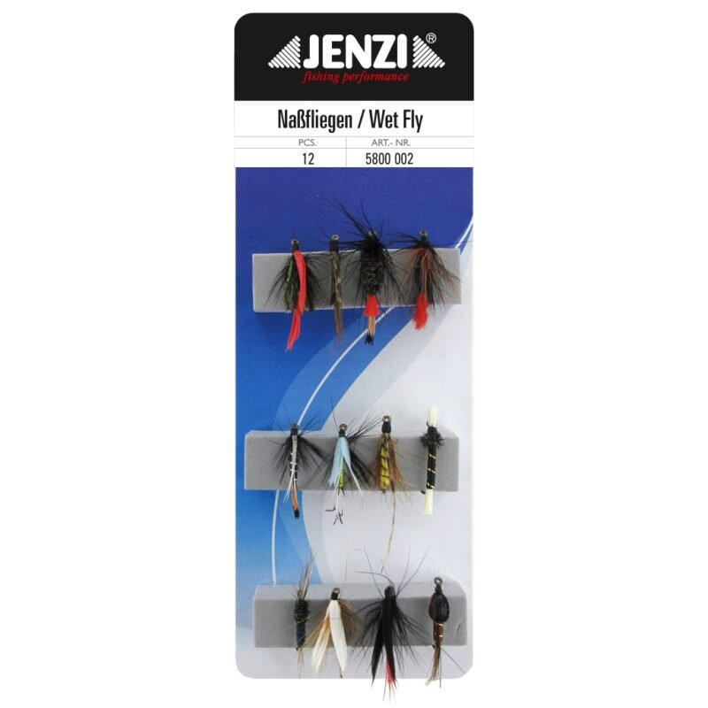 JENZI Fliegenset Nassfliege 12Stk. JENZI Fliegenset Nassfliege 12Stk.