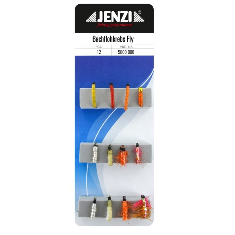 JENZI Fliegenset Bachflohkrebse 12Stk. JENZI Fliegenset Bachflohkrebse 12Stk.