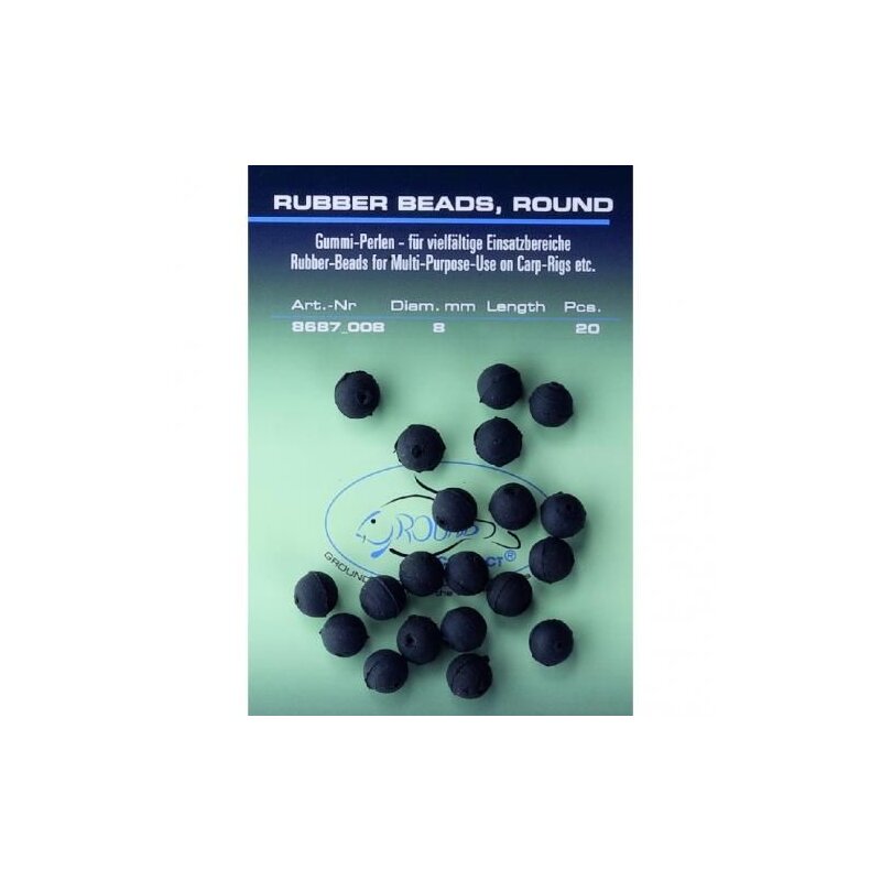 JENZI Gummi-Perlen 4mm Schwarz 20Stk. JENZI Gummi-Perlen 4mm Schwarz 20Stk.