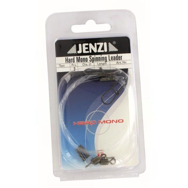 JENZI Hard Mono Spinnvorfach 60cm 0,5mm 10kg 2Stk. JENZI Hard Mono Spinnvorfach 60cm 0,5mm 10kg 2Stk.