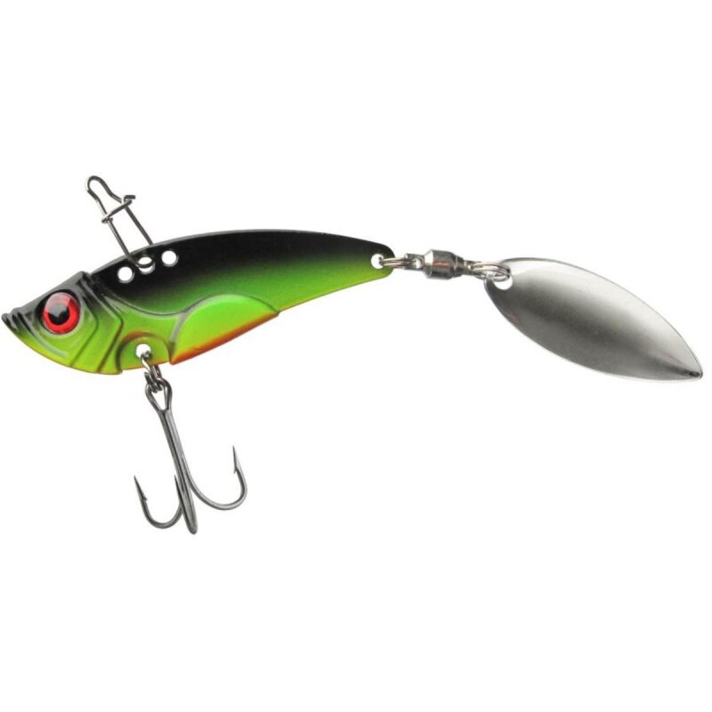 JENZI Phantom-F Spinner Jig 1 5,5cm 14g UV Schwarz-Grün JENZI Phantom-F Spinner Jig 1 5,5cm 14g UV Schwarz-Grün