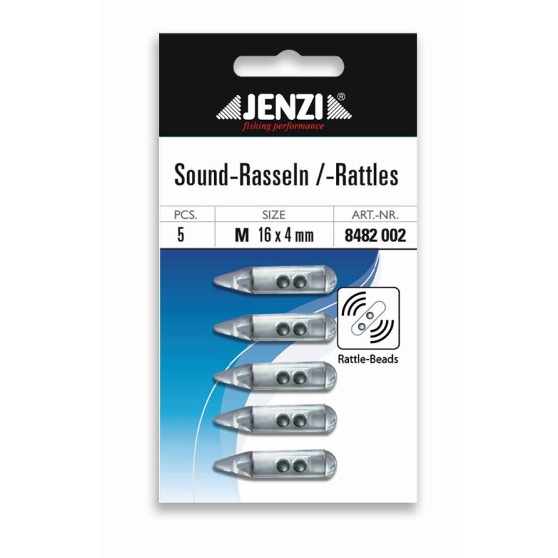 JENZI Rasseln Fein Spitzig M 16x4mm 5Stk.