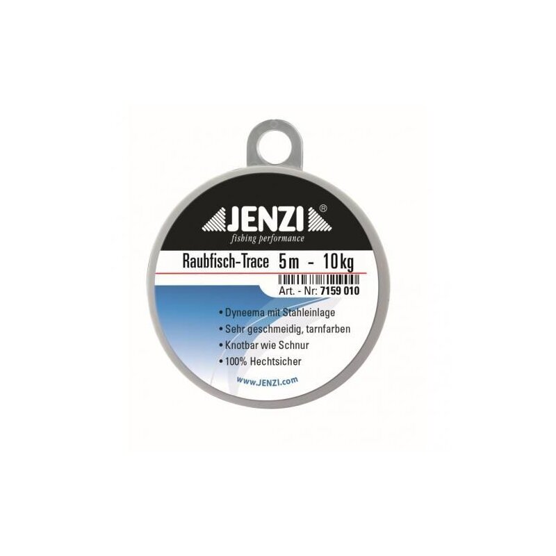 JENZI Raubfisch-Trace feingeflochtenes Dyneema 10kg 5m JENZI Raubfisch-Trace feingeflochtenes Dyneema 10kg 5m