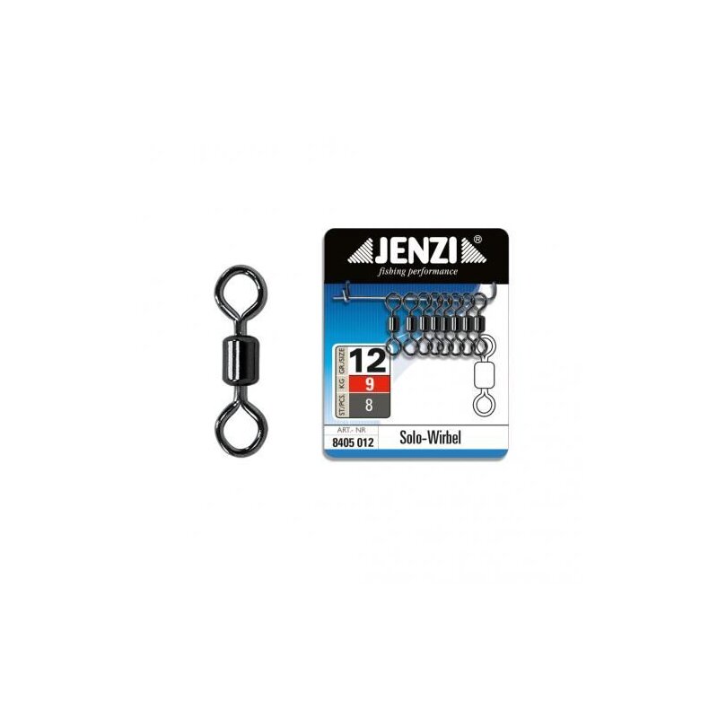 JENZI Solo-Wirbel ohne Snap Gr.12 9kg Black Nickel 8Stk. JENZI Solo-Wirbel ohne Snap Gr.12 9kg Black Nickel 8Stk.