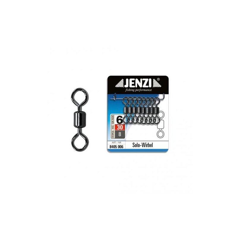 JENZI Solo-Wirbel ohne Snap Gr.6 30kg Black Nickel 8Stk. JENZI Solo-Wirbel ohne Snap Gr.6 30kg Black Nickel 8Stk.