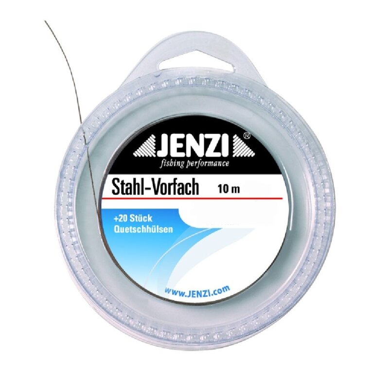 JENZI Stahlvorfach Spule 15kg 10m Grün (0,33 € pro 1 m) JENZI Stahlvorfach Spule 15kg 10m Grün (0,33 € pro 1 m)