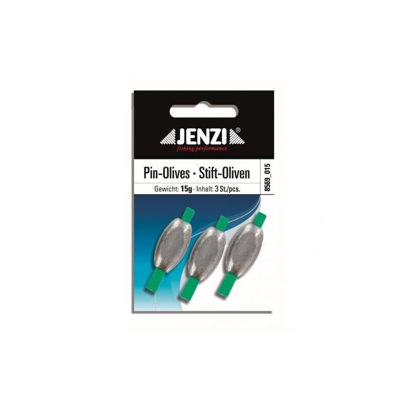 JENZI Stift-Oliven-Blei 15g 3Stk. JENZI Stift-Oliven-Blei 15g 3Stk.