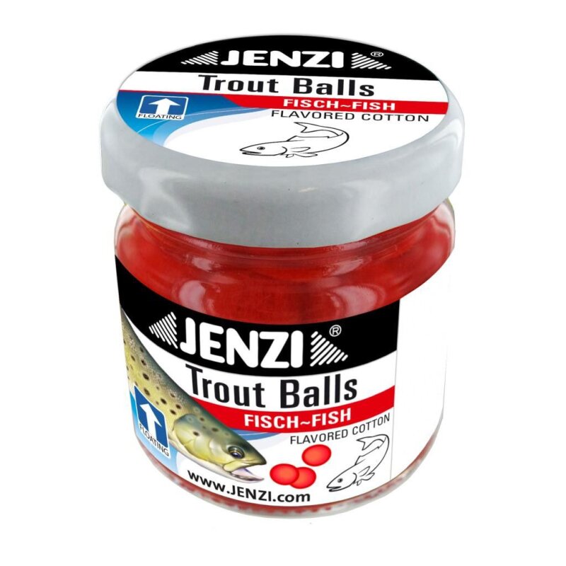 JENZI Trout-Balls Fish Fluo Red 30Stk.