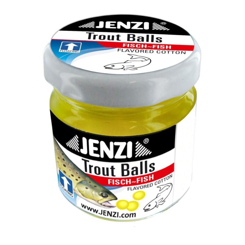 JENZI Trout-Balls Fish Fluo Yellow 30Stk. JENZI Trout-Balls Fish Fluo Yellow 30Stk.