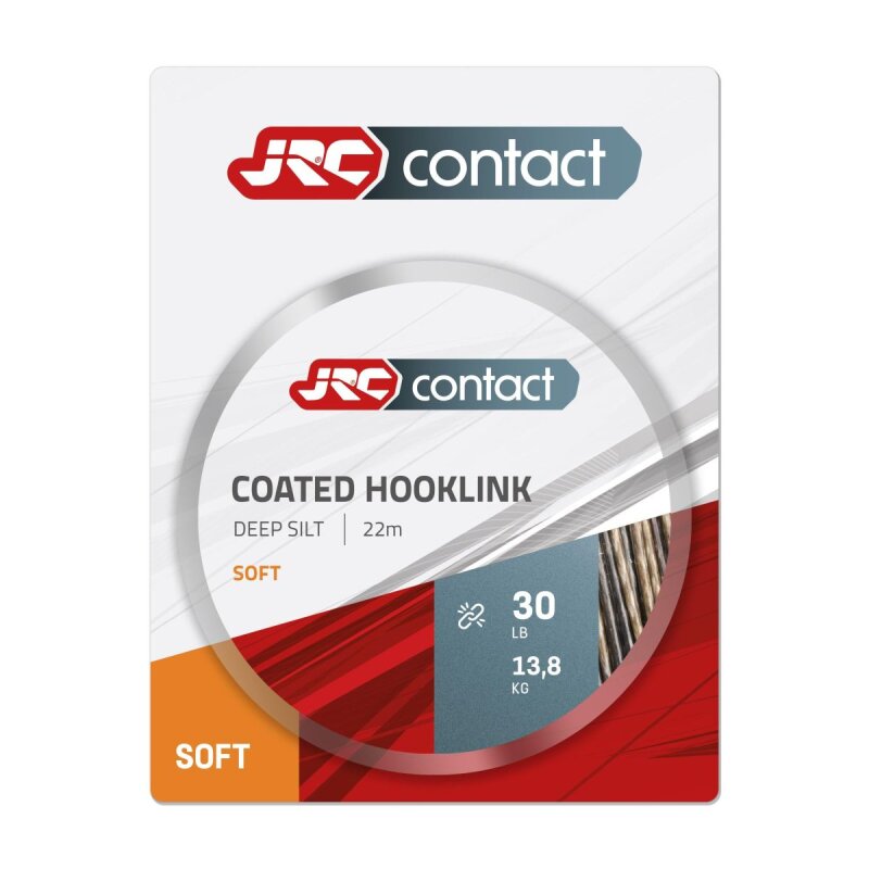 JRC Contact Soft Coated Hooklink Braid 13,8kg 22m Deep Silt (0,59 € pro 1 m)