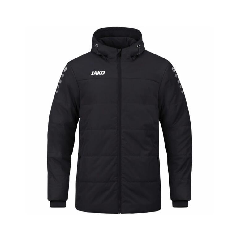 Jako Coachjacke Team mit Kapuze 7103-800 schwarz Gr. M