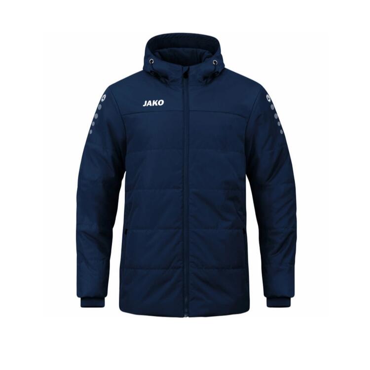 Jako Coachjacke Team mit Kapuze 7103-900 marine Gr. 164