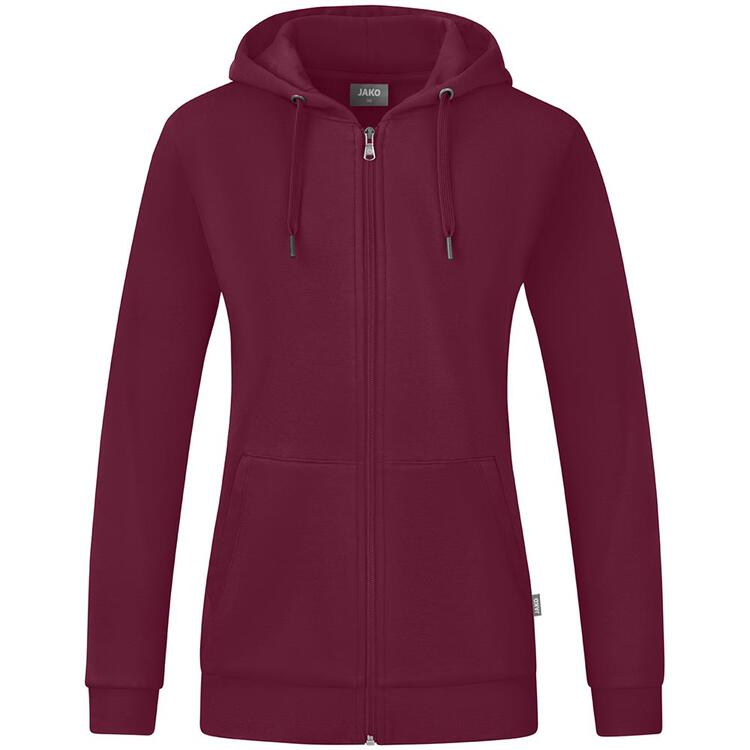 Jako Kapuzenjacke Organic C6820 maroon Gr. 46