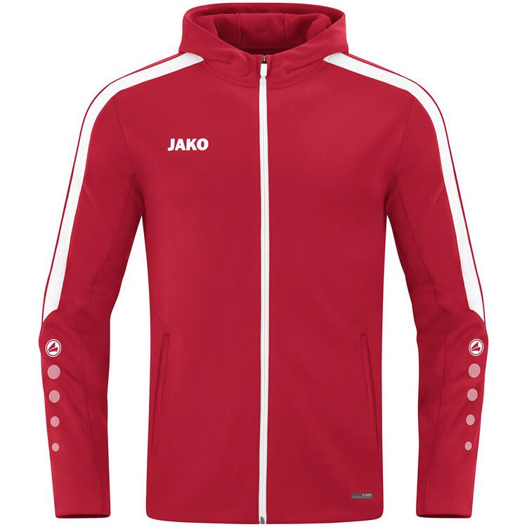 Jako Kapuzenjacke Power 6823 100 rot - Gr. 152 Jako Kapuzenjacke Power 6823 100 rot - Gr. 152