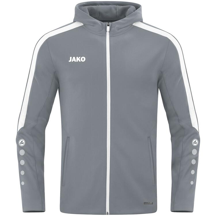 Jako Kapuzenjacke Power 6823 840 steingrau - Gr. 34