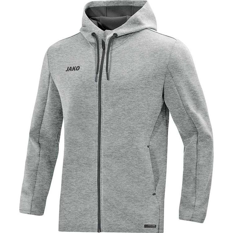 Jako Kapuzenjacke Premium Basics grau meliert 6829 40 Gr. 40