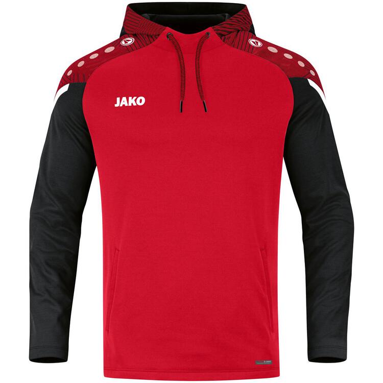 Jako Kapuzensweat Performance 6722 rot/schwarz 34