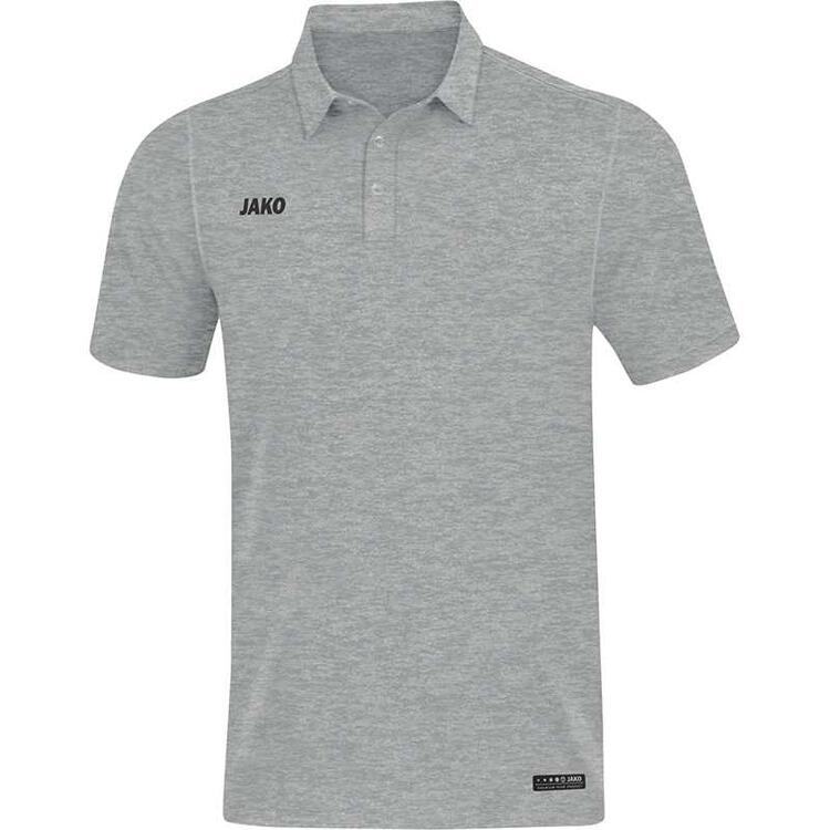 Jako Polo Premium Basics grau meliert 6329 40 Gr. 4XL