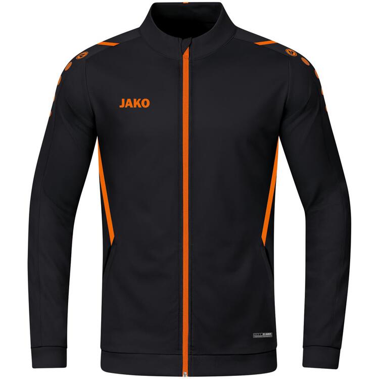 Jako Polyesterjacke Challenge 9321 schwarz/neonorange Gr. 164