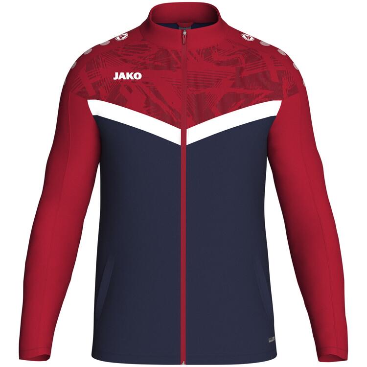 Jako Polyesterjacke Iconic 9324 marine/chili rot - Gr. 116