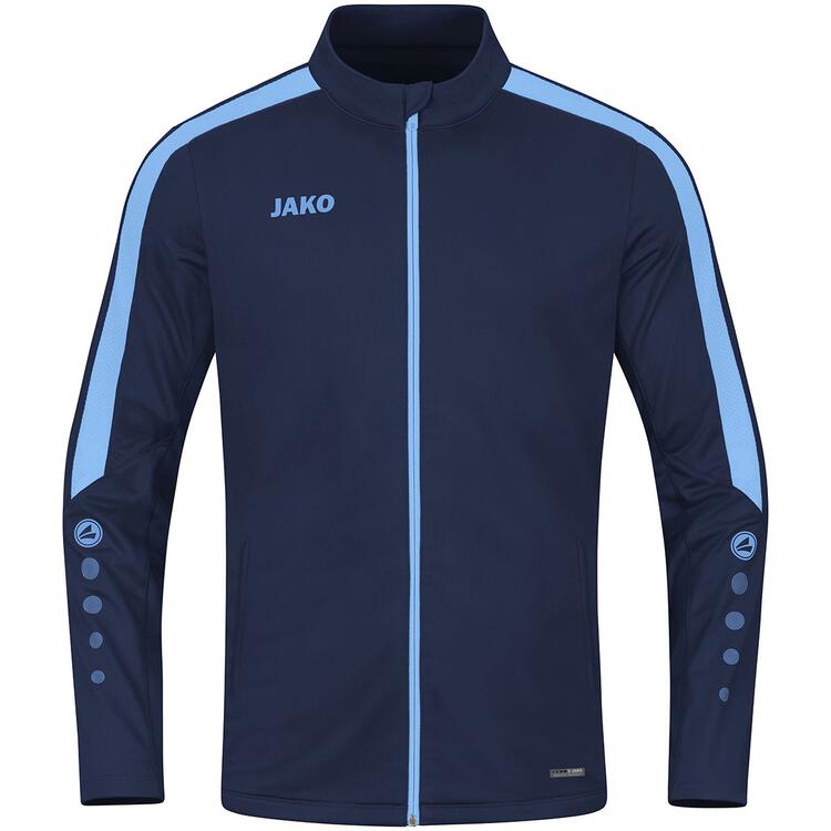 Jako Polyesterjacke Power 9323 910 marine/skyblue - Gr. 128