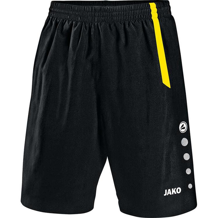 Jako Sporthose Turin schwarz citro 4462 03 Gr. 128