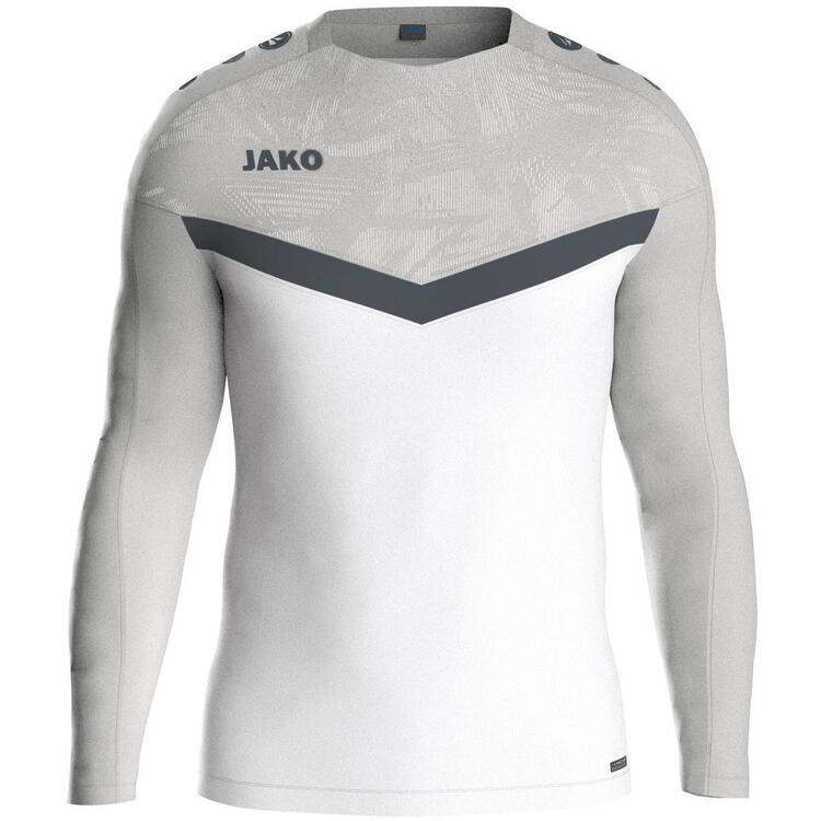 Jako Sweat Iconic 8824 wei?/soft grey/anthra light - Gr. 164