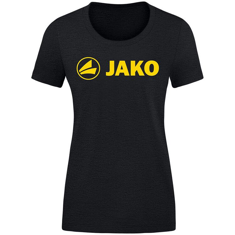 Jako T-Shirt Promo (2021) 6160-505 schwarz meliert/citro Gr. 40