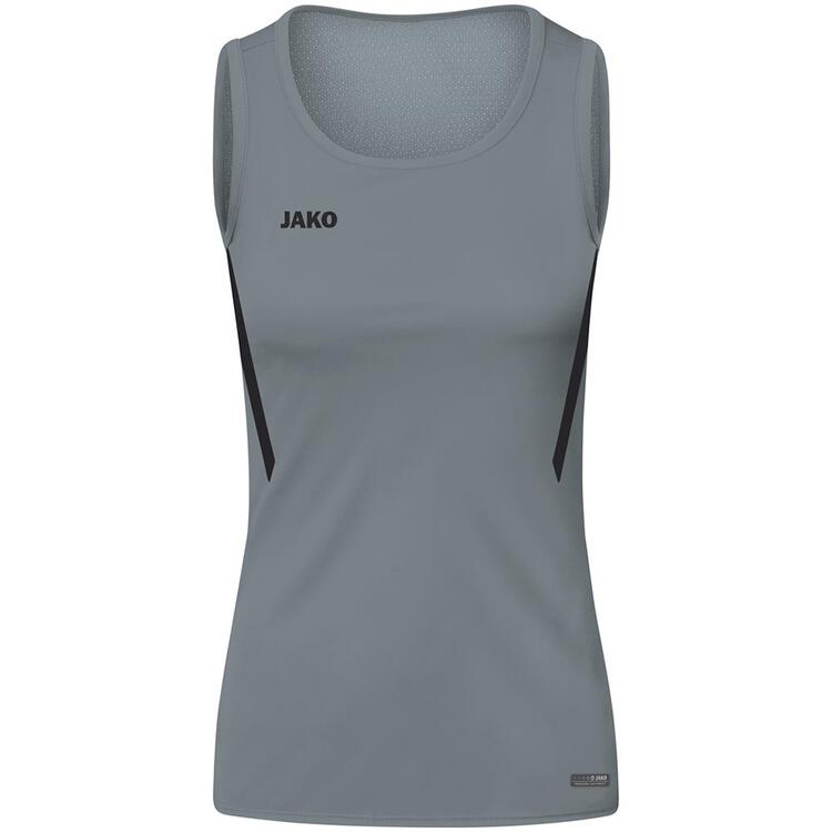 Jako Tanktop Challenge 6021 steingrau/schwarz Gr. 44