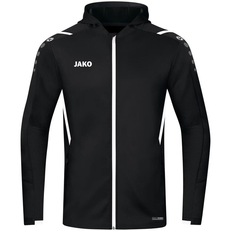 Jako Trainingsjacke Challenge mit Kapuze 6821 schwarz/wei? Gr. L