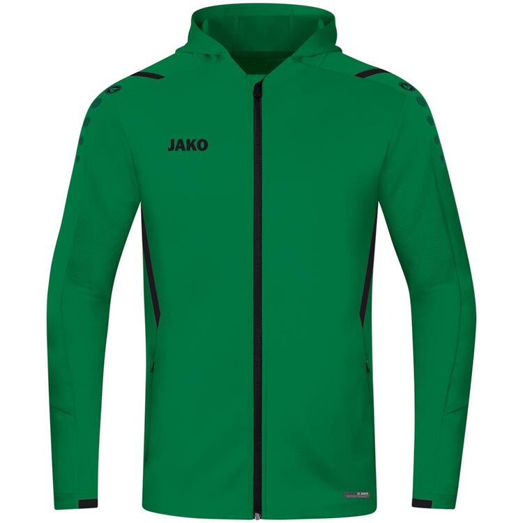 Jako Trainingsjacke Challenge mit Kapuze 6821 sportgr?n/schwarz Gr....